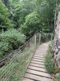 Aufstieg zur Cascade du Saint Vincent